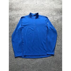 Arc'teryx Pullover Mens XL Blue 1/4 Zip Long Sleeve Mock Neck Hiking Shirt Top